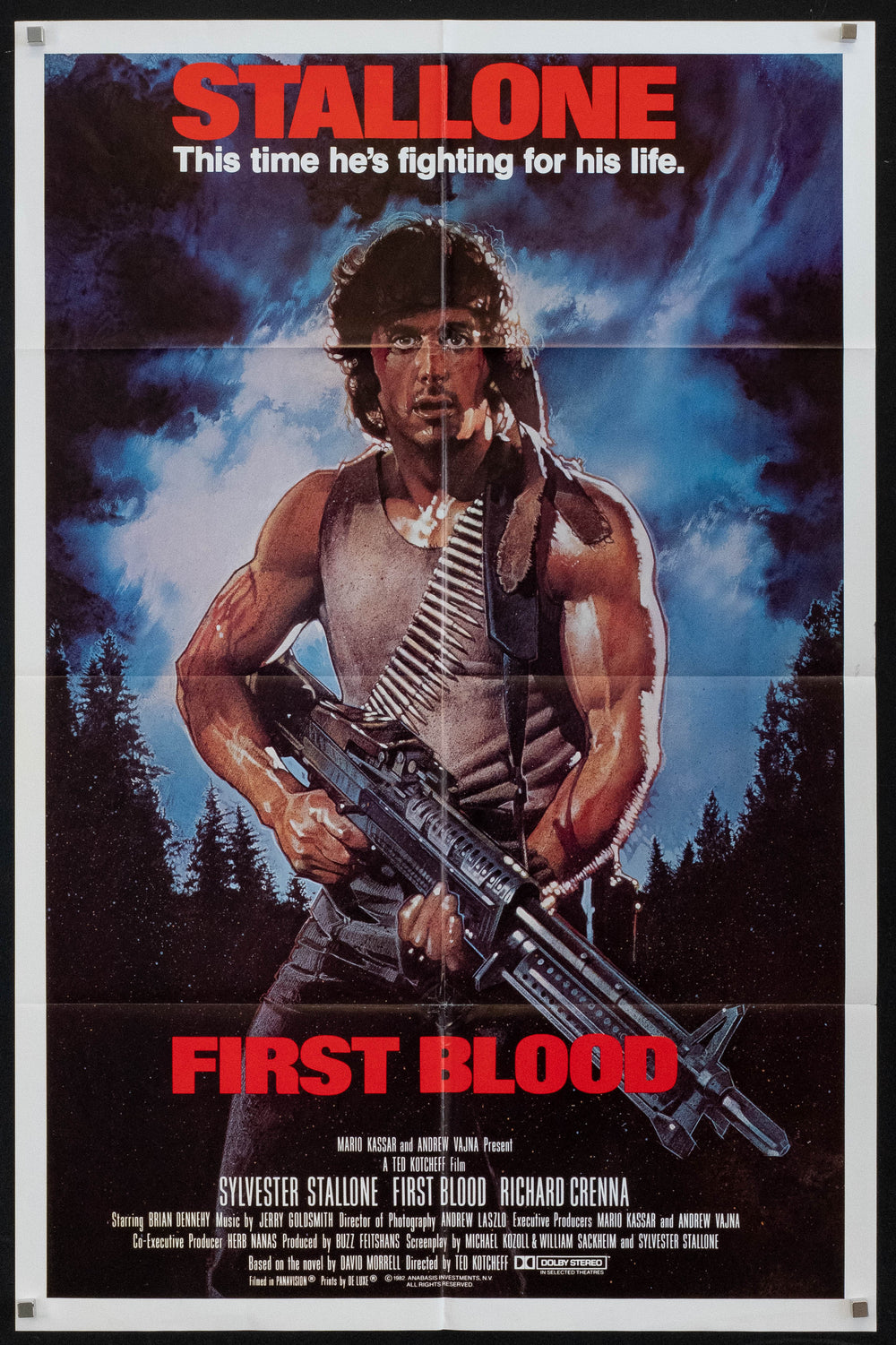 First Blood Original Vintage Movie Poster