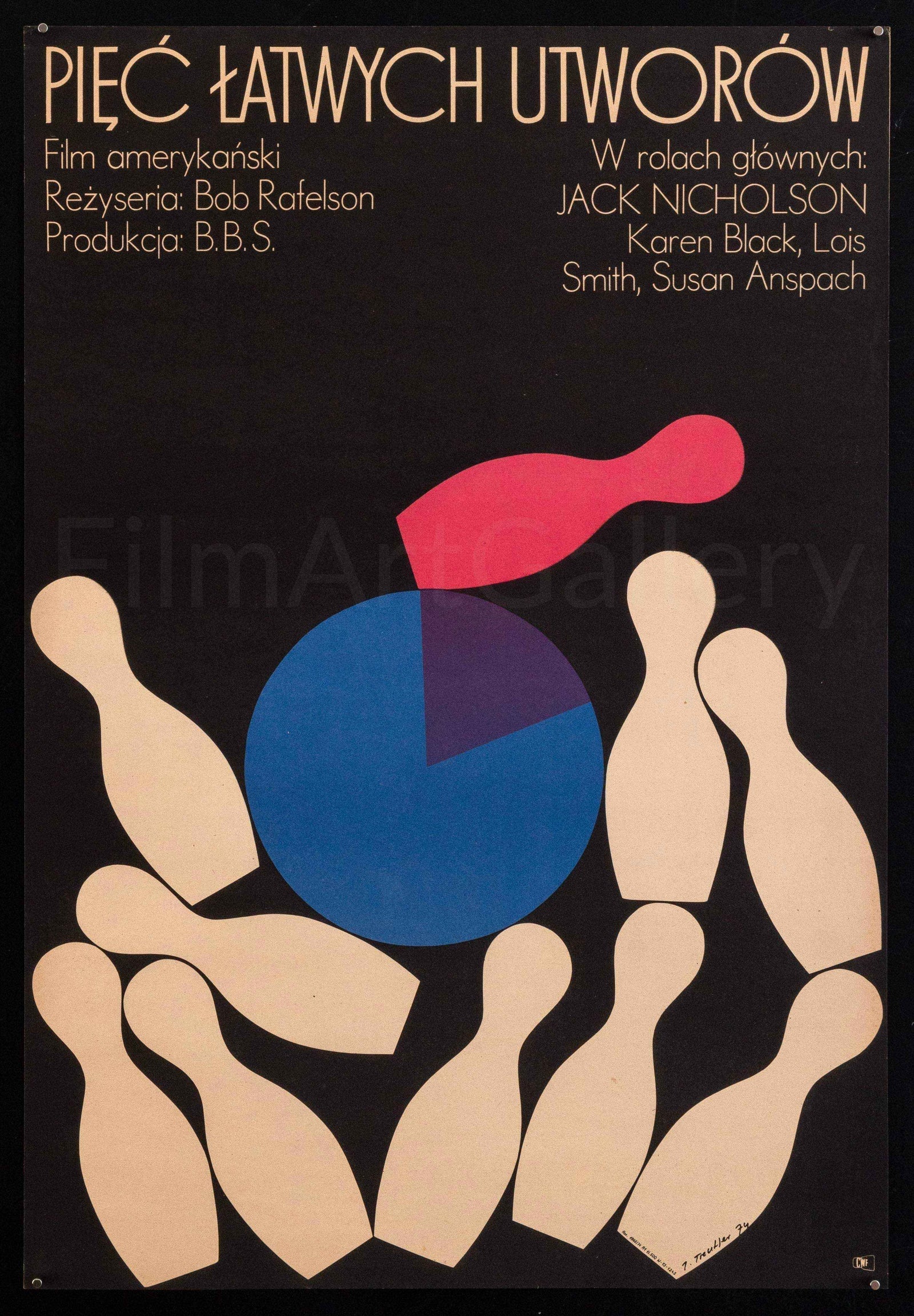 Five Easy Pieces Original Vintage Movie Poster