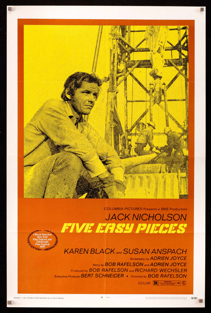 Five Easy Pieces Original Vintage Movie Poster