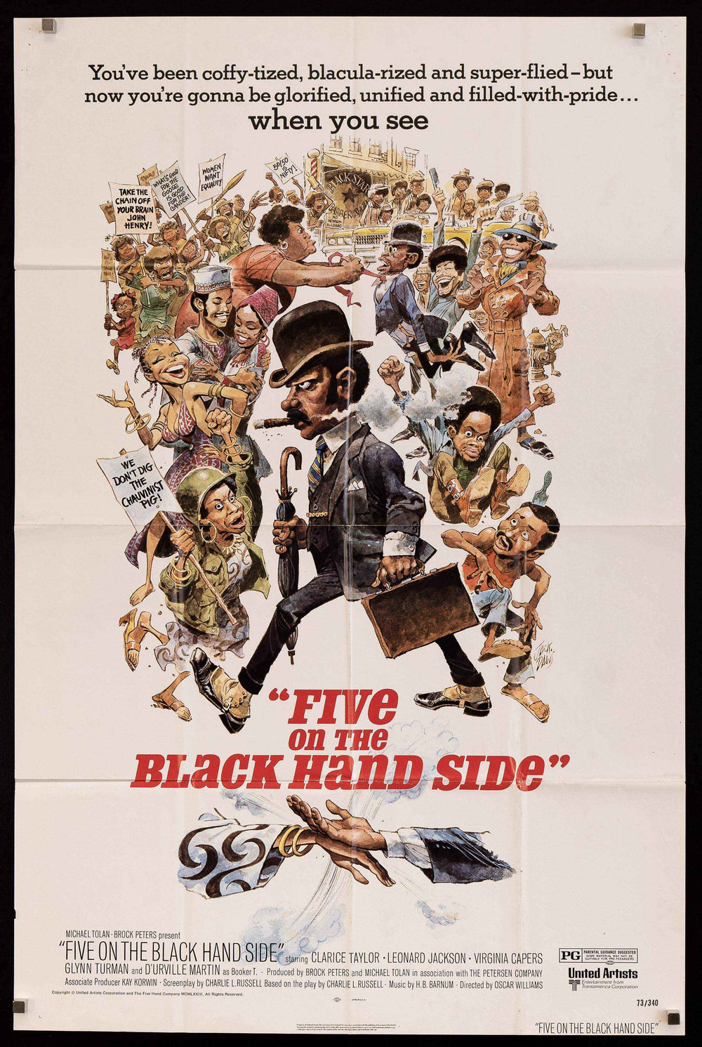 Five on the Black Hand Side Original Vintage Movie Poster