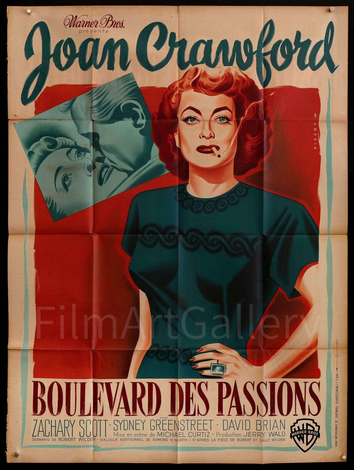 Flamingo Road French 1 panel (47x63) Original Vintage Movie Poster