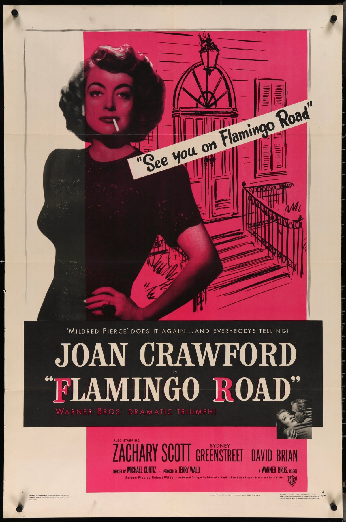 Flamingo Road Original Vintage Movie Poster