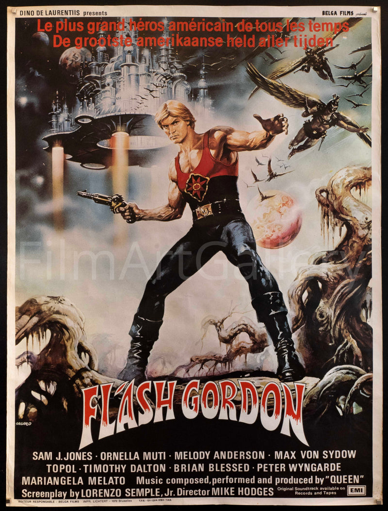 Flash Gordon 47x63 Original Vintage Movie Poster