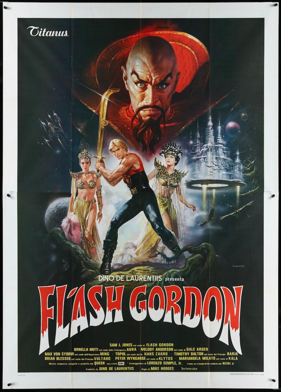 Flash Gordon Italian 4 Foglio (55x78) Original Vintage Movie Poster