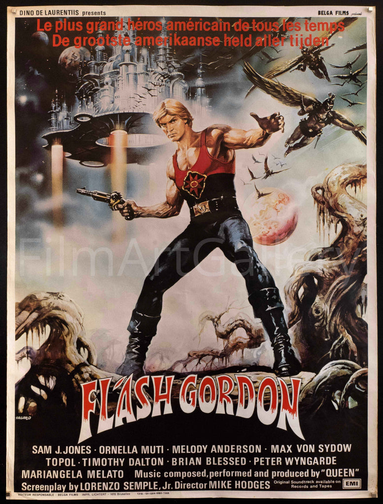 Flash Gordon Movie Poster 1980 French 1 panel (47x63)
