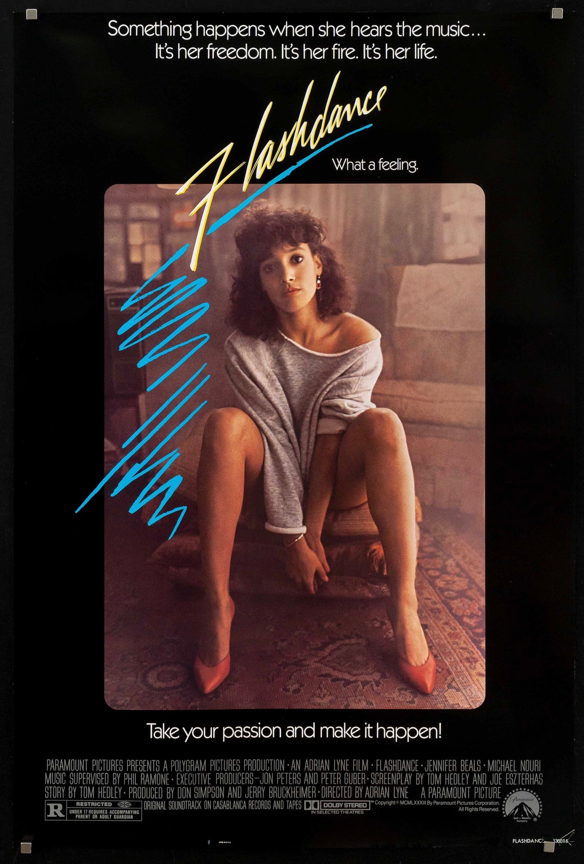Flashdance Original Vintage Movie Poster