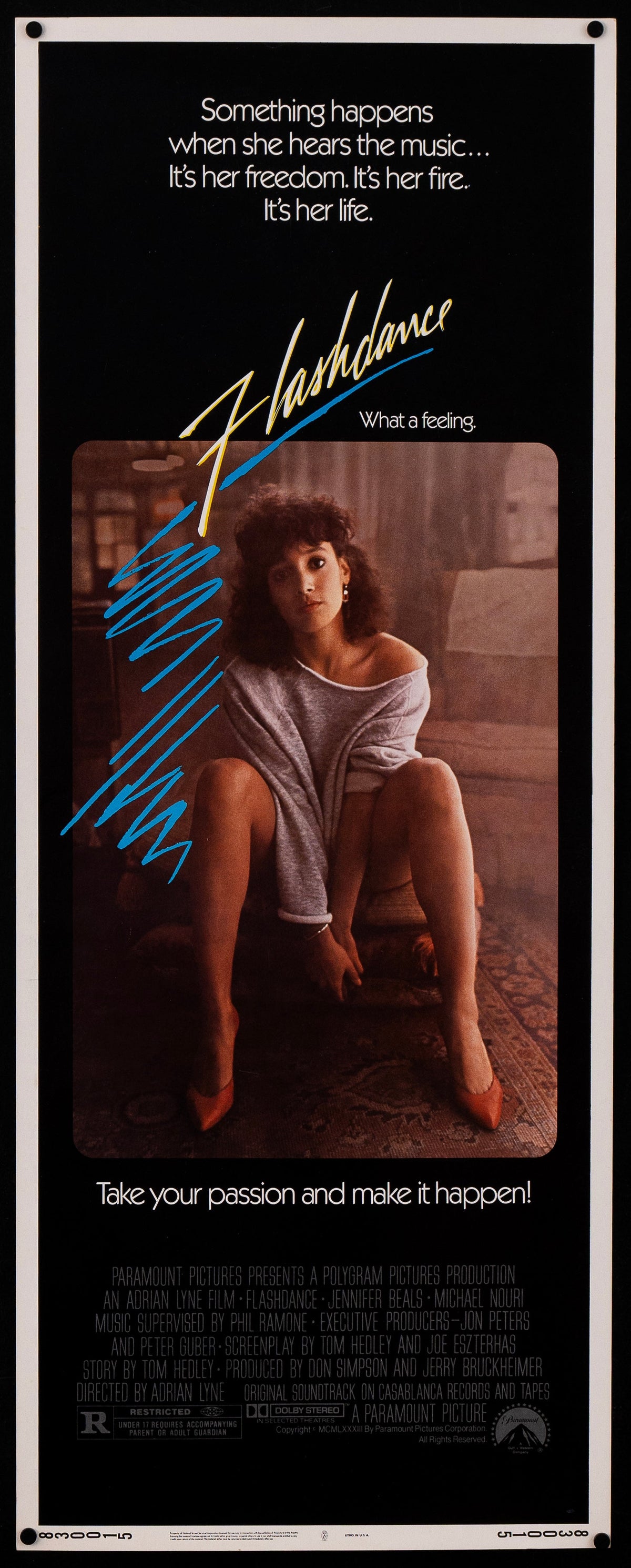 Flashdance Original Vintage Movie Poster