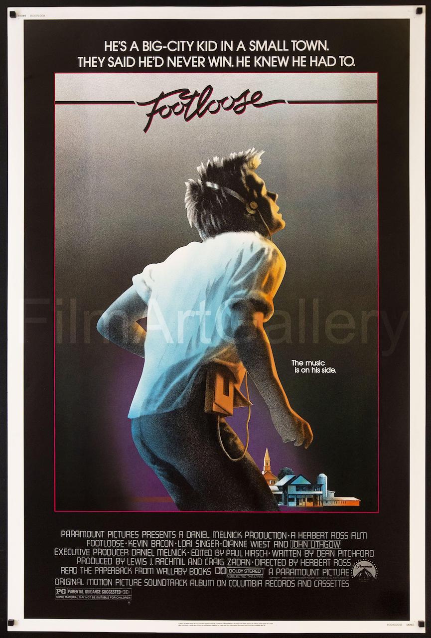 Footloose 40x60 Original Vintage Movie Poster