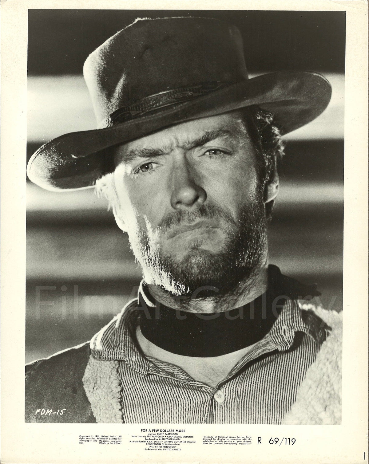 For A Few Dollars More Original Vintage Movie Poster