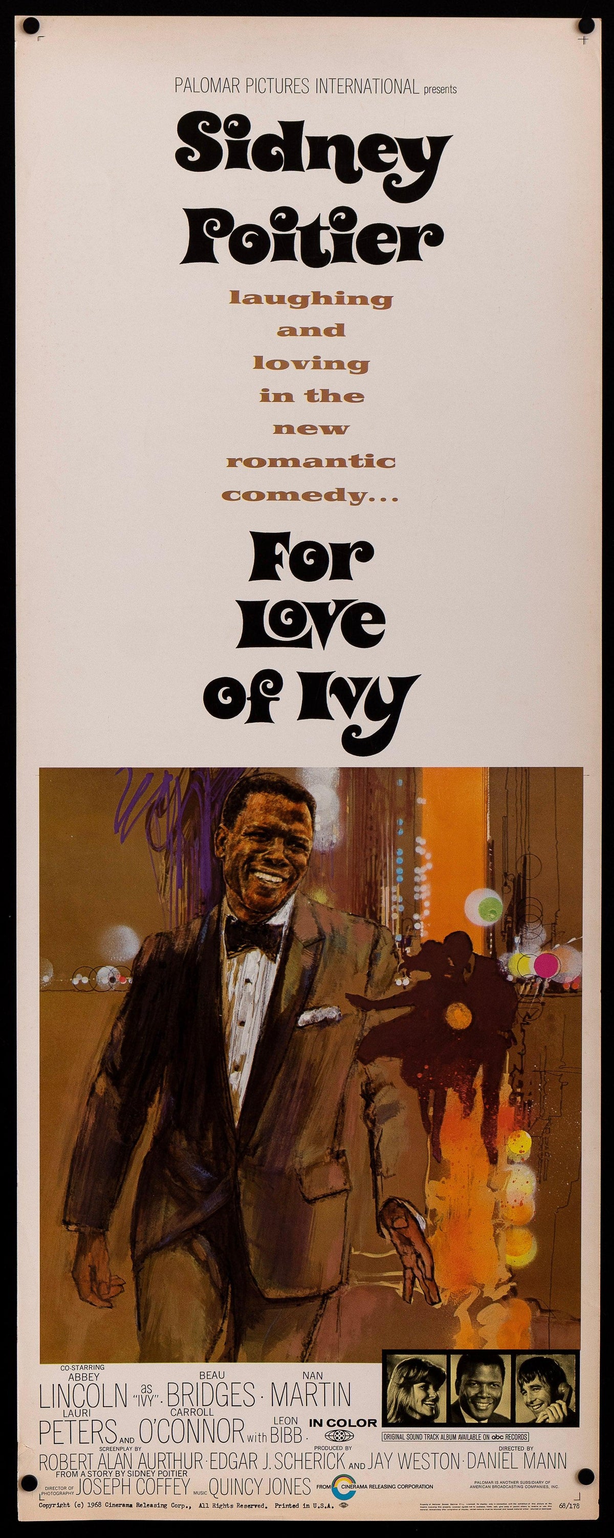For Love of Ivy Insert (14x36) Original Vintage Movie Poster