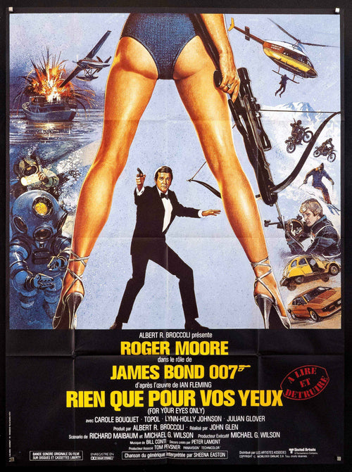 For Your Eyes Only Original Vintage Movie Poster