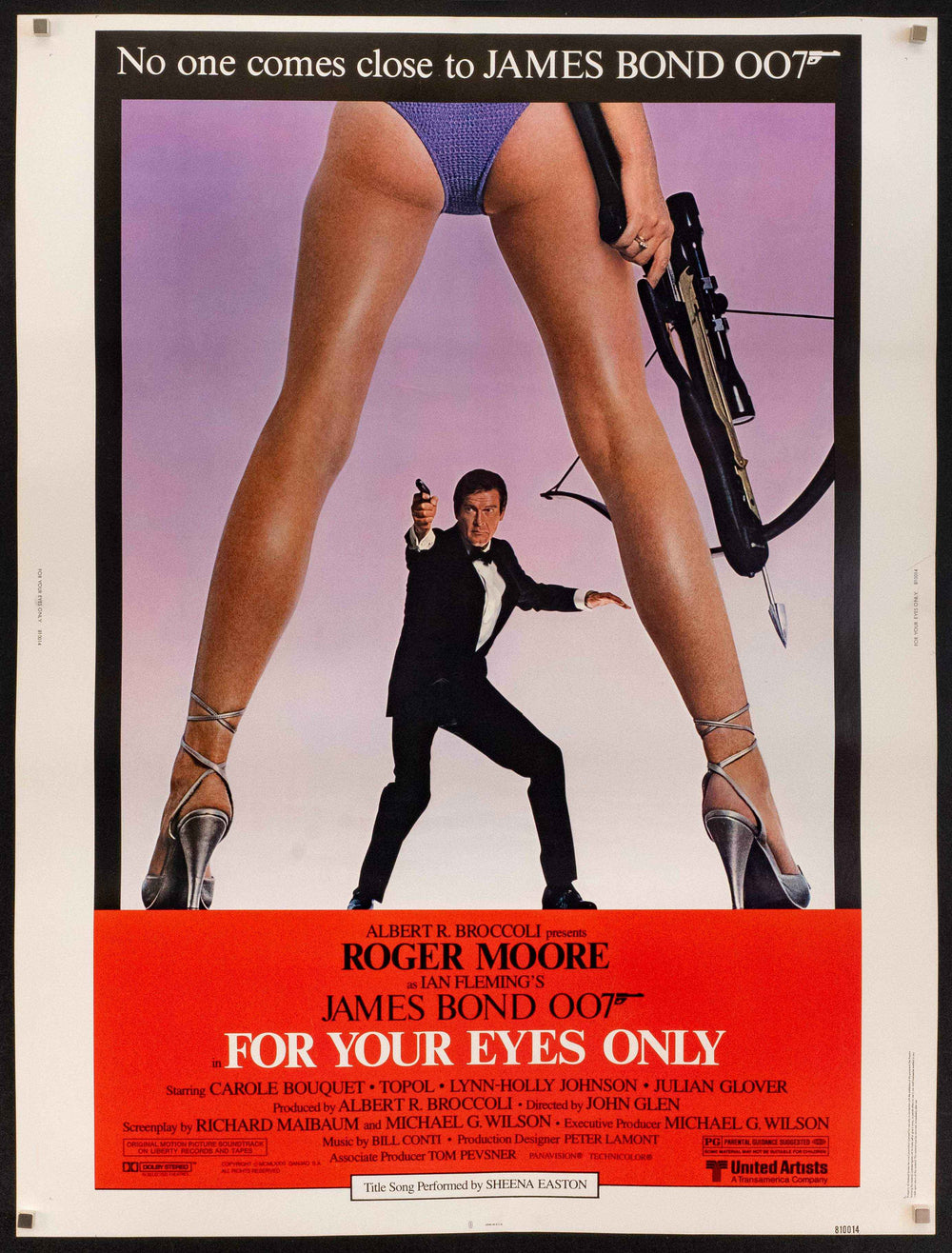 For Your Eyes Only Original Vintage Movie Poster