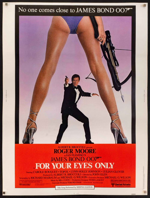For Your Eyes Only Original Vintage Movie Poster