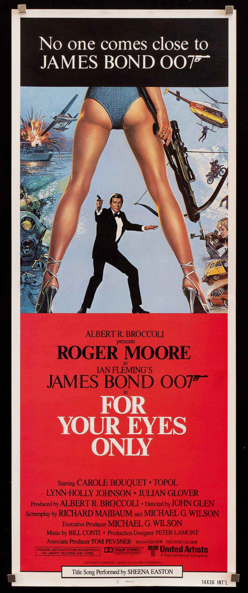 For Your Eyes Only Original Vintage Movie Poster