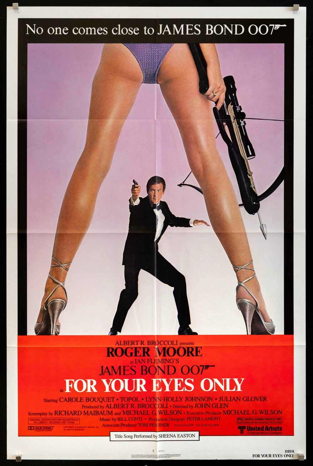 For Your Eyes Only Original Vintage Movie Poster