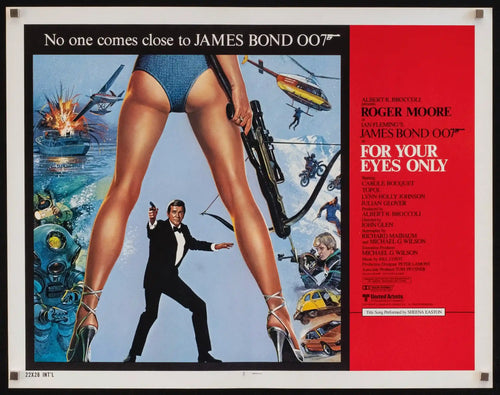 For Your Eyes Only Original Vintage Movie Poster