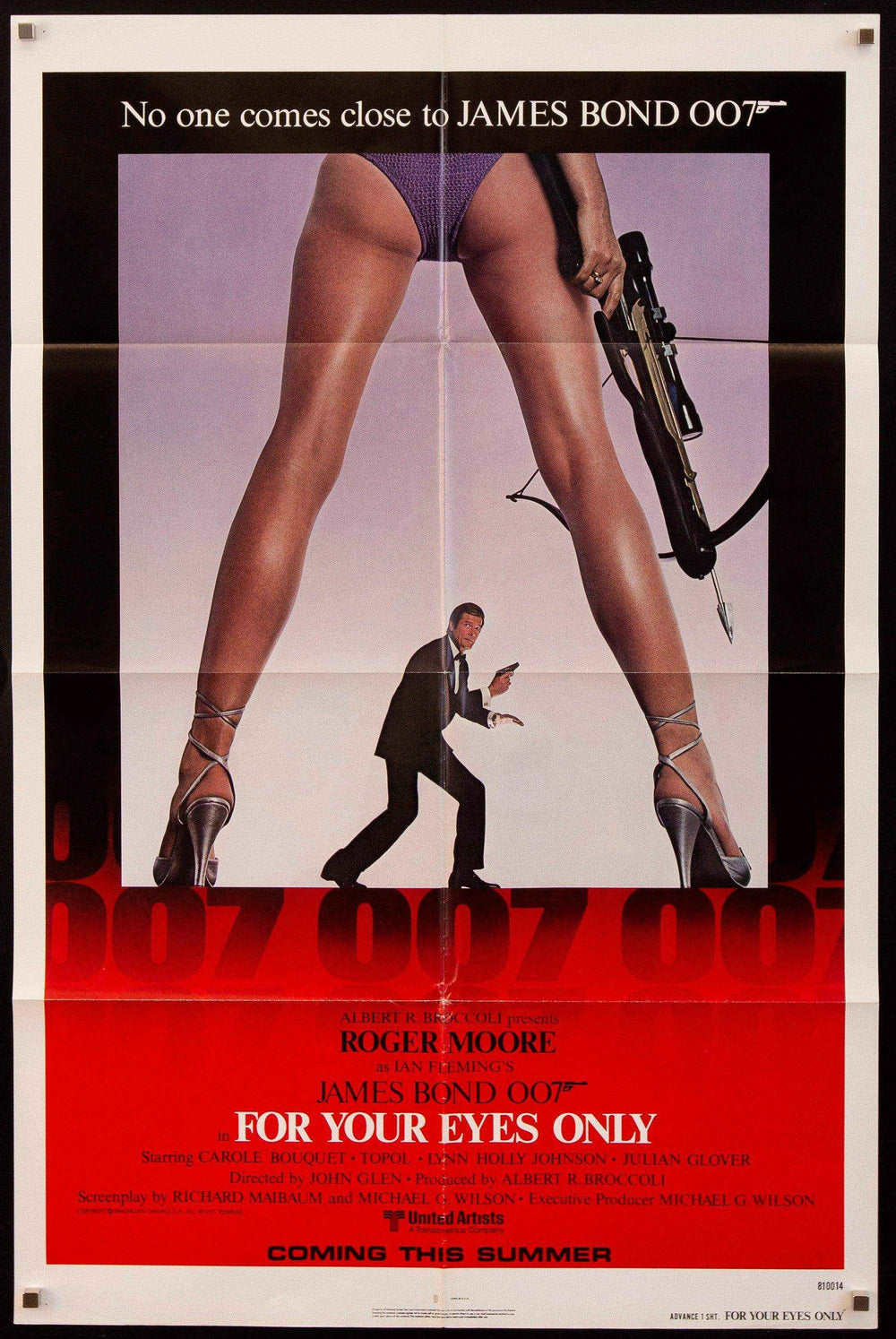 For Your Eyes Only Original Vintage Movie Poster