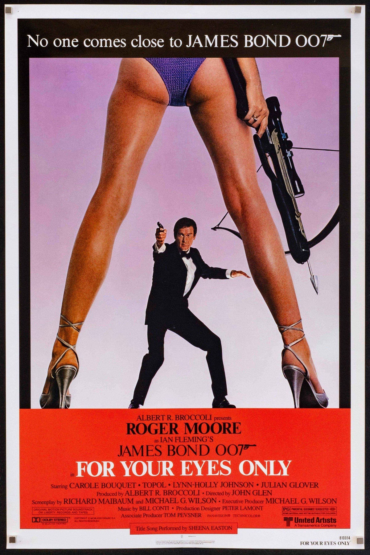 For Your Eyes Only Original Vintage Movie Poster