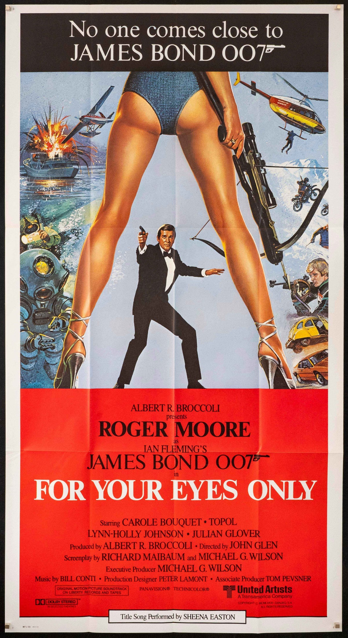 For Your Eyes Only Original Vintage Movie Poster