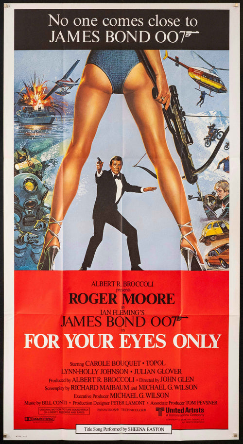 For Your Eyes Only Original Vintage Movie Poster