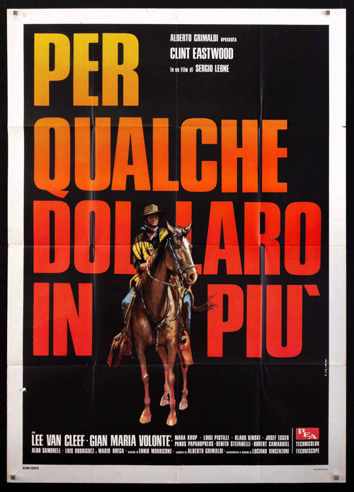 For a Few Dollars More Original Vintage Movie Poster