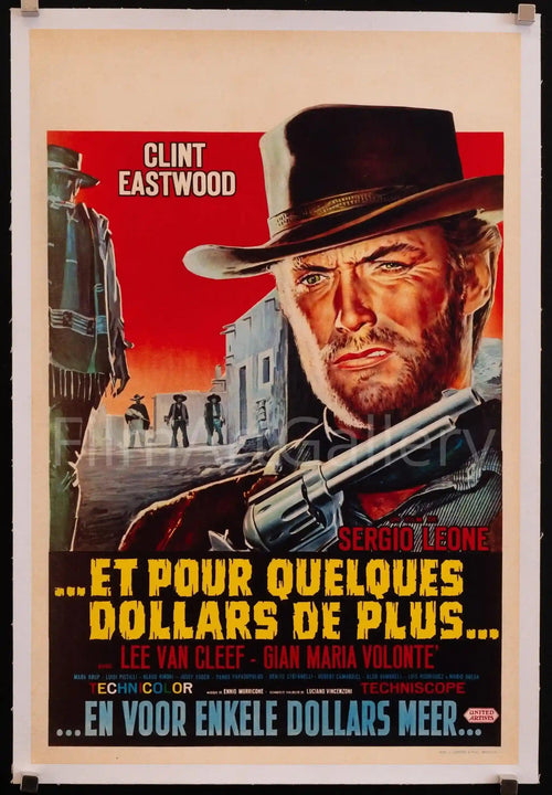 For a Few Dollars More Original Vintage Movie Poster