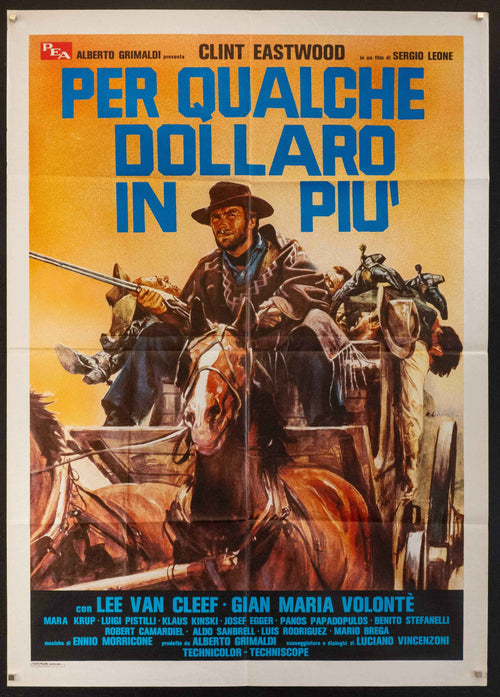 For a Few Dollars More Original Vintage Movie Poster