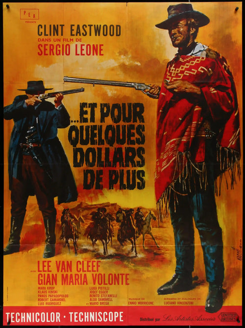 For a Few Dollars More Original Vintage Movie Poster