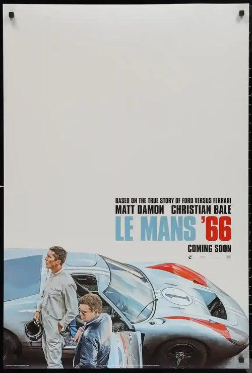 Ford V Ferrari Original Vintage Movie Poster