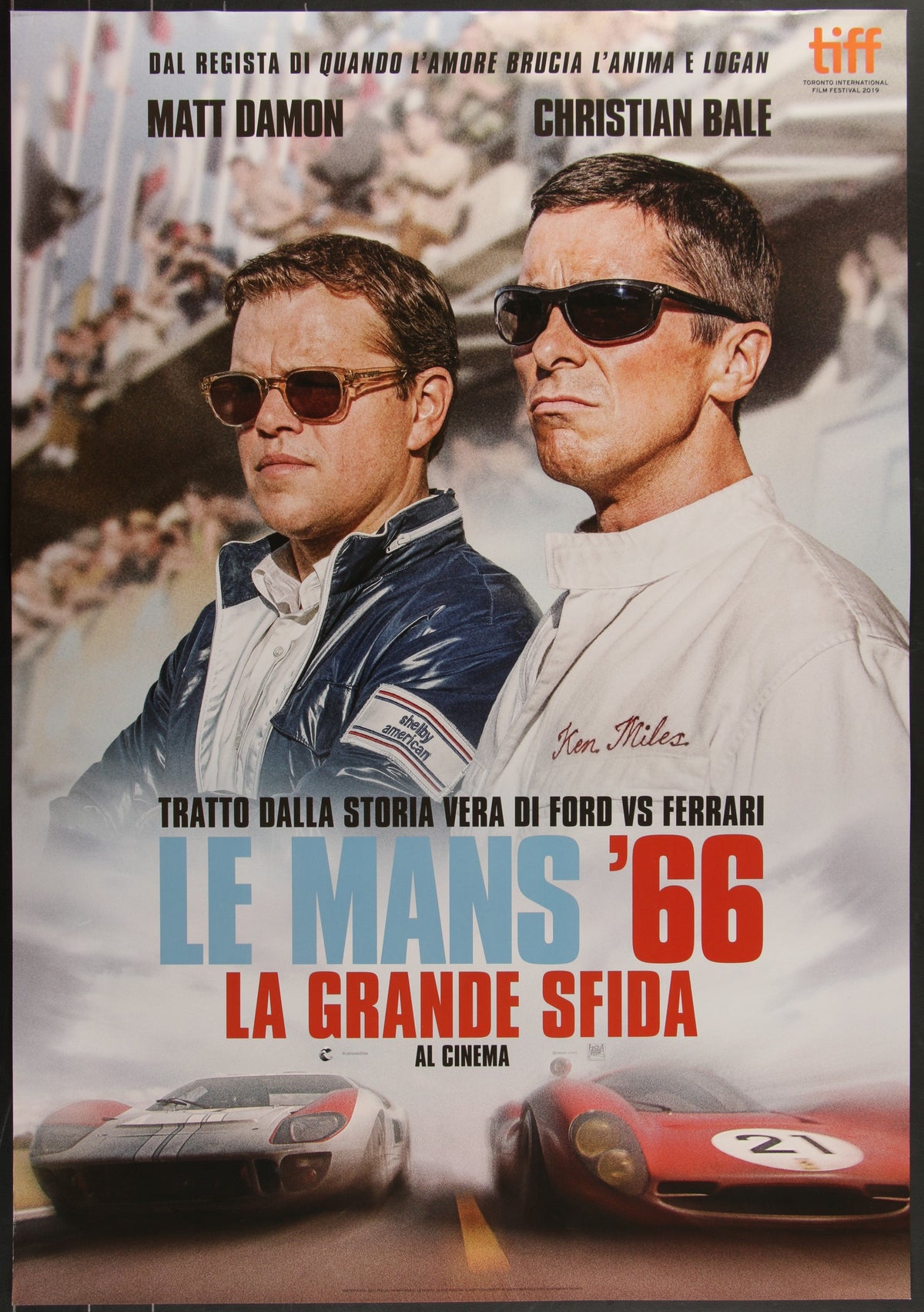 Ford V Ferrari Original Vintage Movie Poster