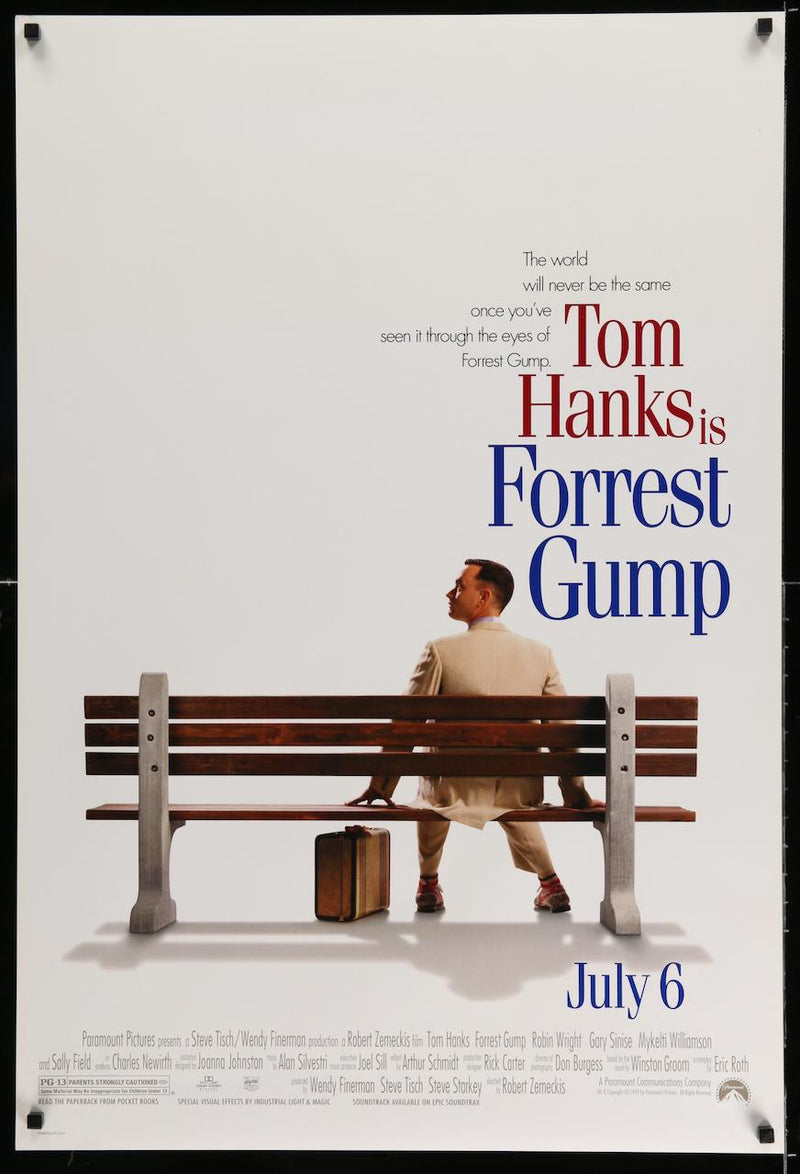 Forrest Gump 1 Sheet (27x41) Original Vintage Movie Poster