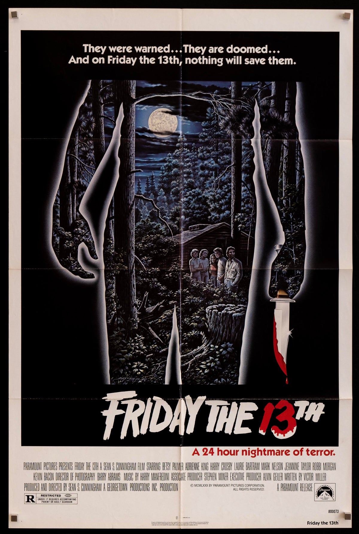 Friday the 13th Original Vintage Movie Poster