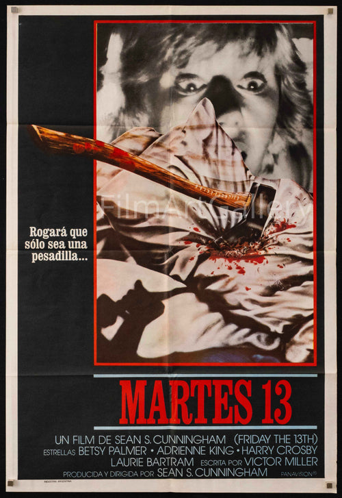 Friday the 13th Original Vintage Movie Poster