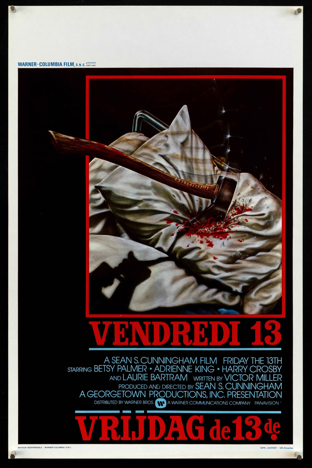 Friday the 13th Original Vintage Movie Poster