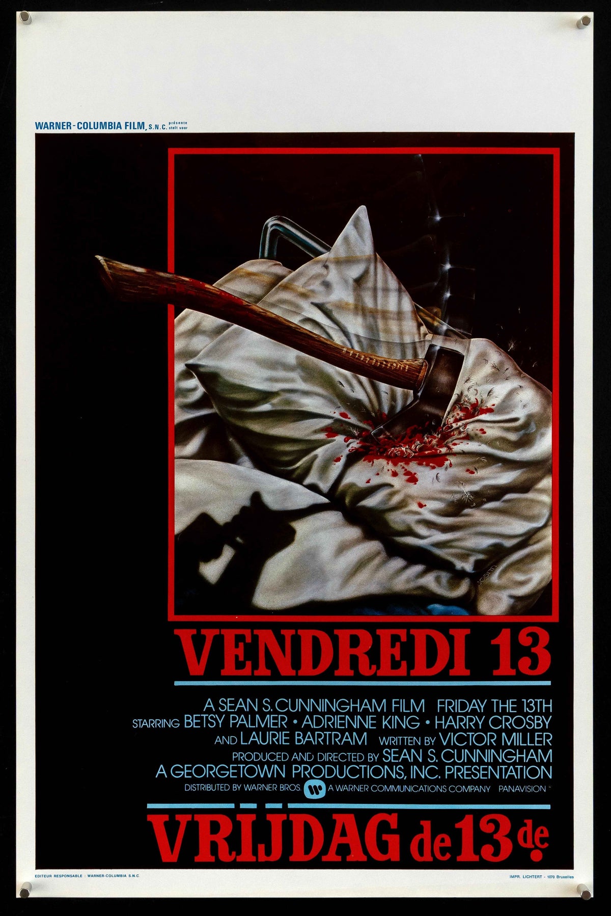 Friday the 13th Original Vintage Movie Poster
