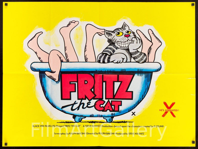 Fritz the Cat British Quad (30*40) Original Vintage Movie Poster