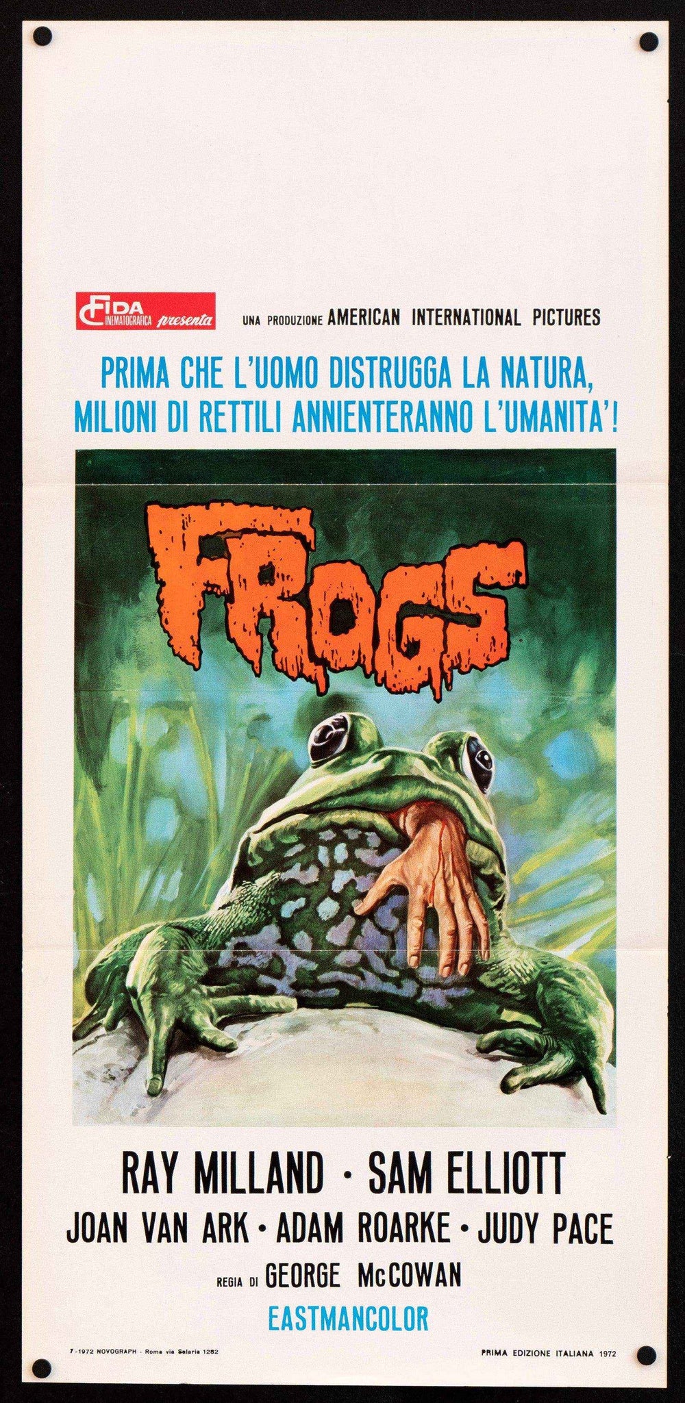 Frogs Original Vintage Movie Poster
