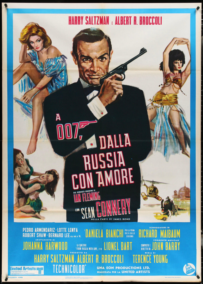 From Russia With Love Italian 2 Foglio (39x55) Original Vintage Movie Poster