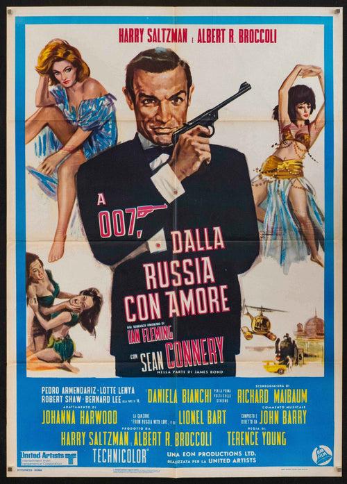 From Russia With Love Original Vintage Movie Poster