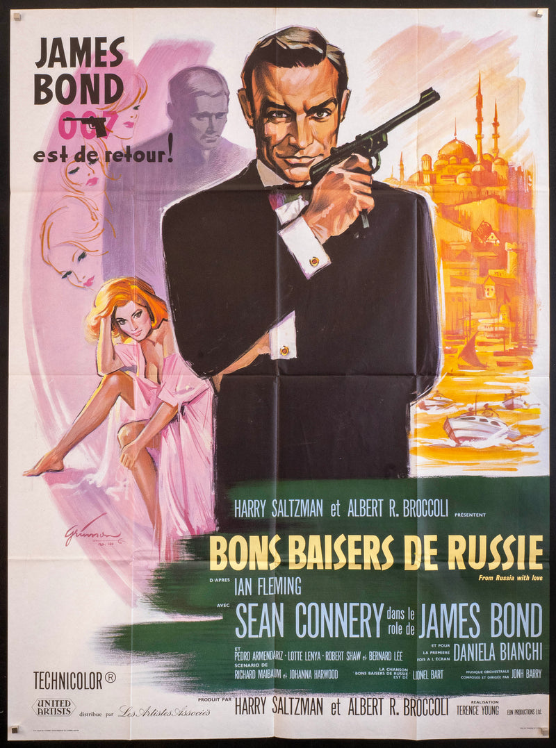 From Russia with Love French 1 panel (47x63) Original Vintage Movie Poster