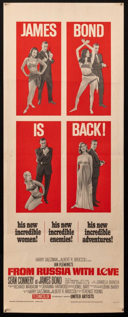 From Russia with Love Original Vintage Movie Poster
