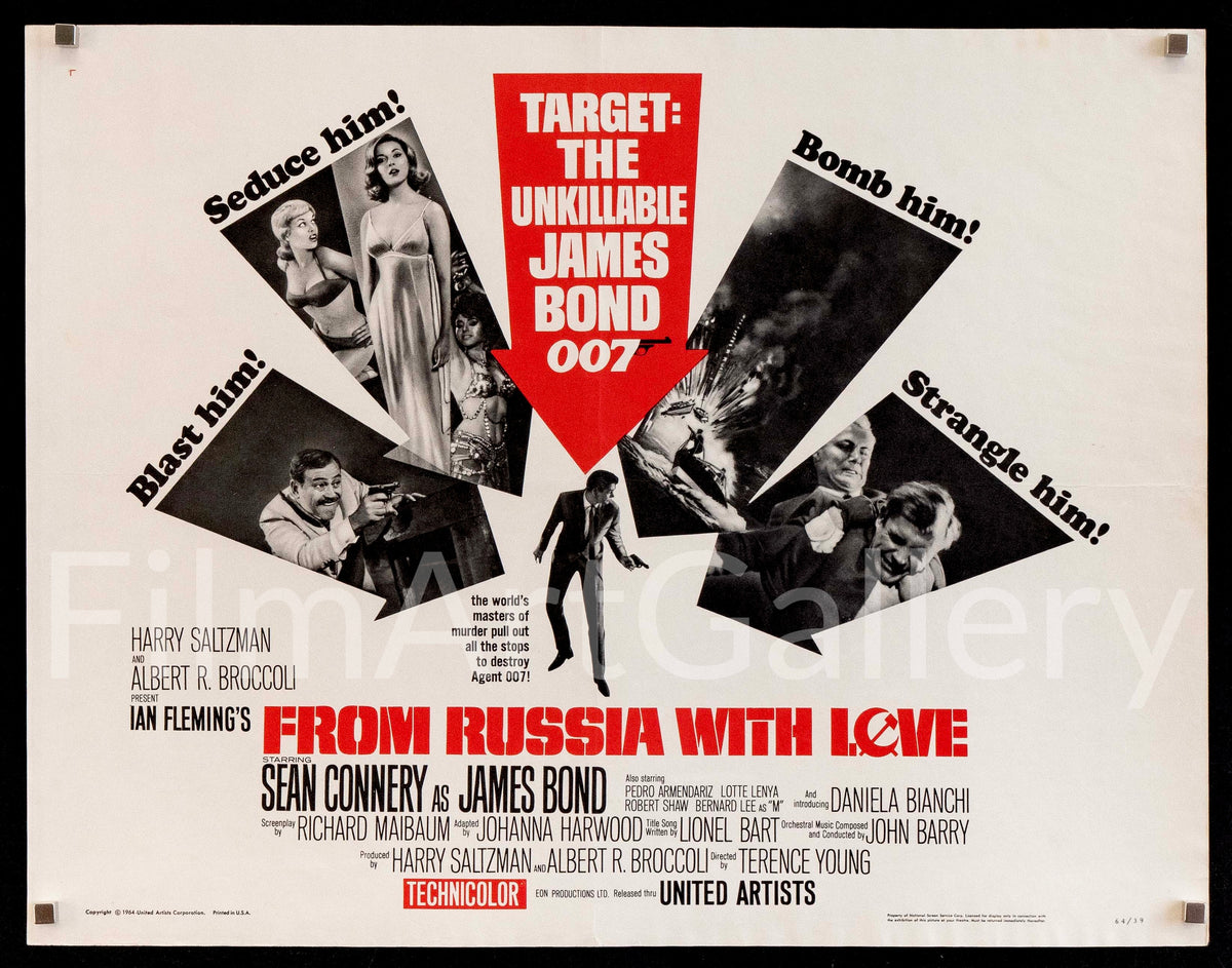 From Russia with Love Original Vintage Movie Poster