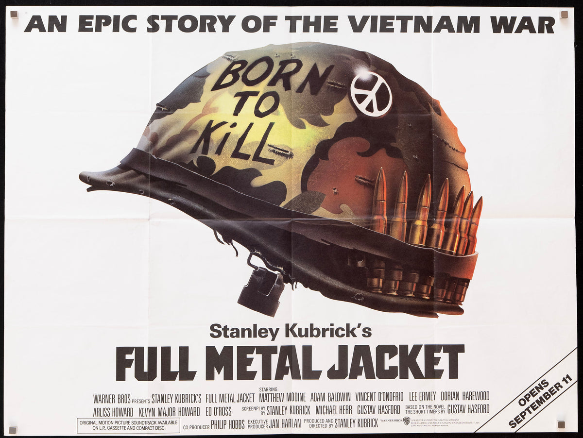 Full Metal Jacket British Quad (30x40) Original Vintage Movie Poster