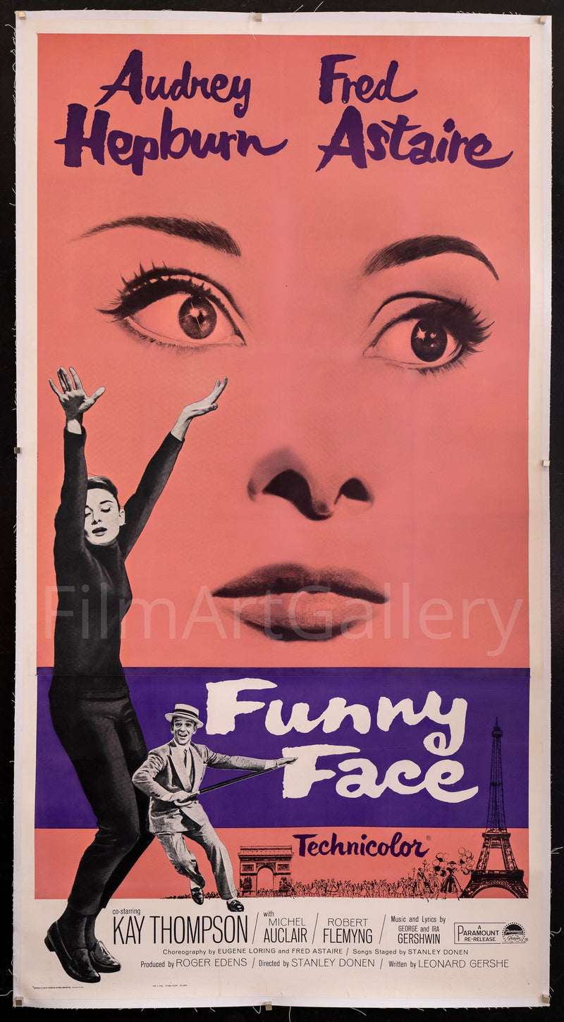 Funny Face 3 Sheet (41x81) Original Vintage Movie Poster