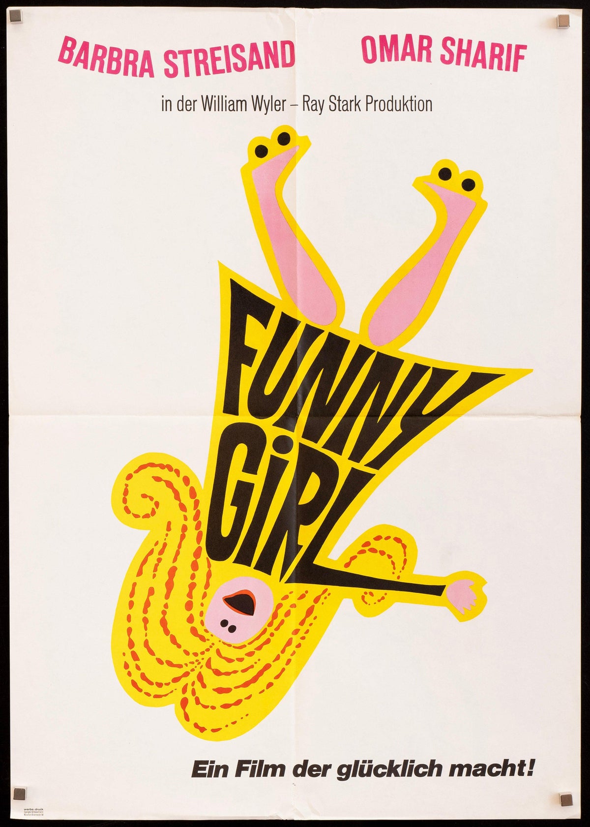 Funny Girl German A1 (23x33) Original Vintage Movie Poster