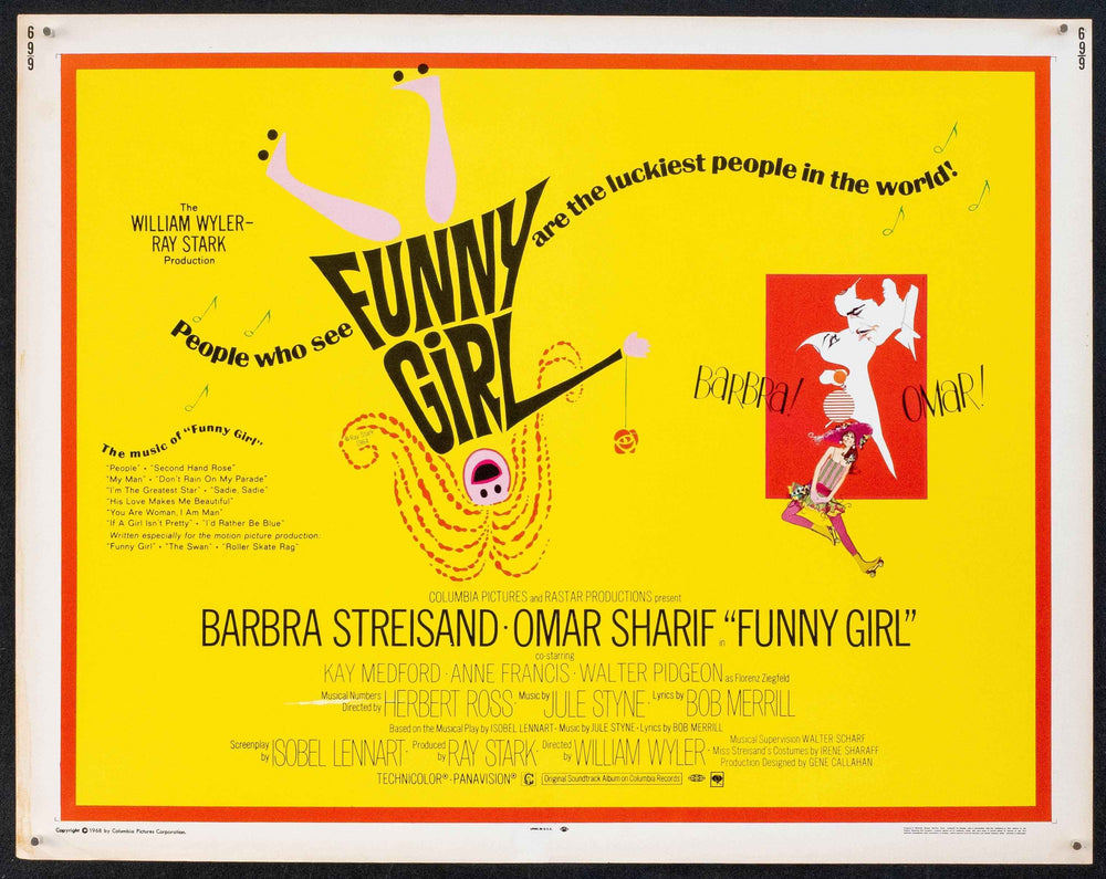 Funny Girl Original Vintage Movie Poster