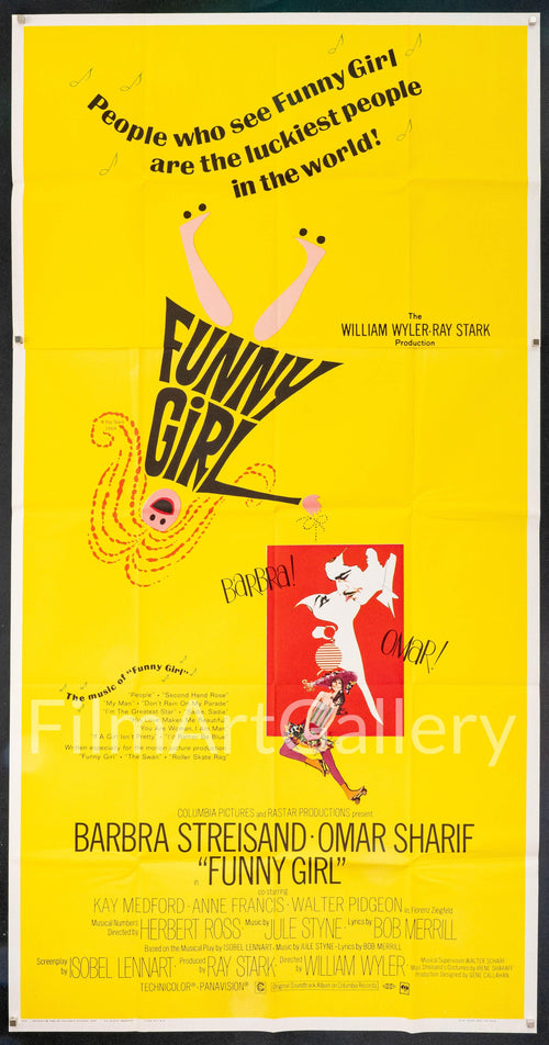 Funny Girl Original Vintage Movie Poster