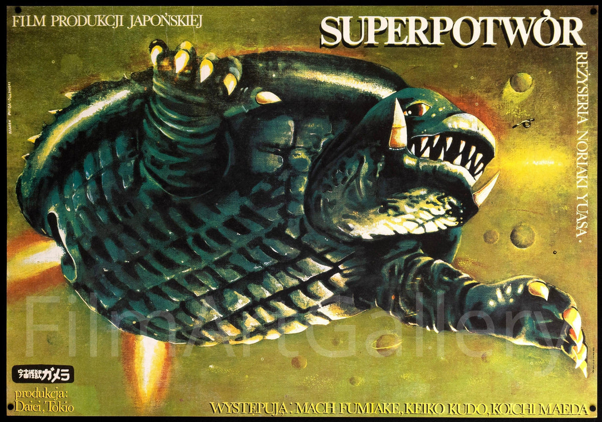 Gamera Super Monster Polish B1 (26x38) Original Vintage Movie Poster