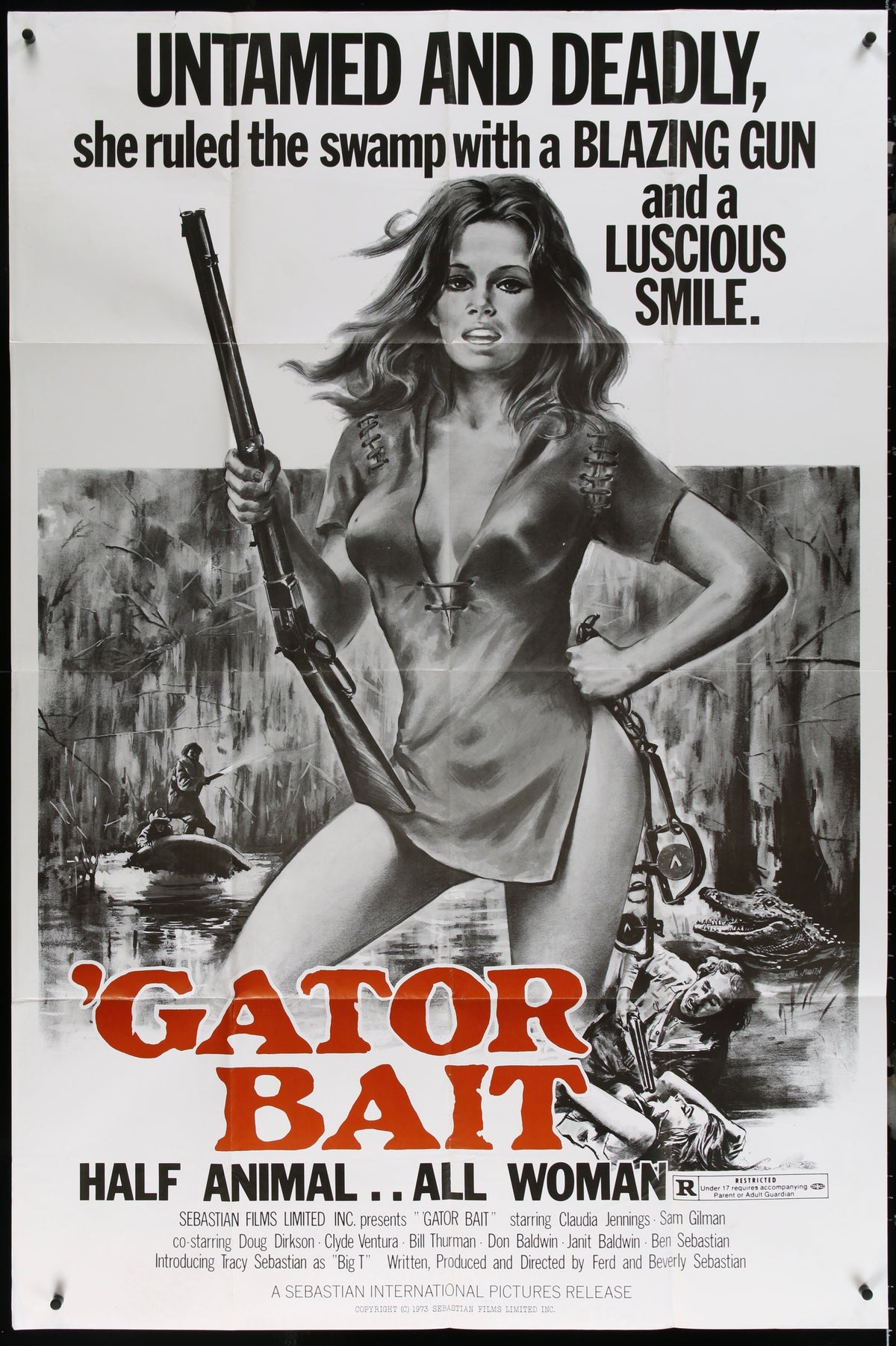 Gator Bait Original Vintage Movie Poster