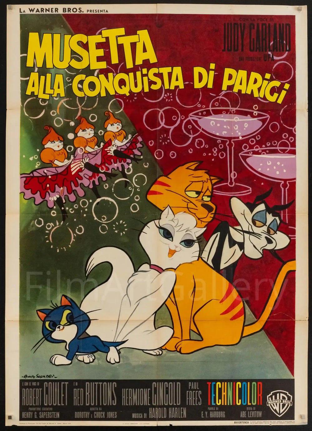 Gay Purr-ee (Musetta alla Conquista di Parigi) Original Vintage Movie Poster